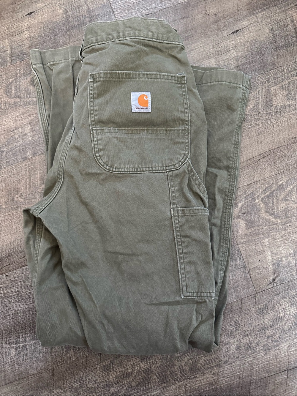 Carhartt Men’s Olive Green Cargo Work Pants